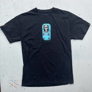 Women's VANS  T-Shirt Black Dia de la Muertos M Skate Surf Punk Dead Skeleton